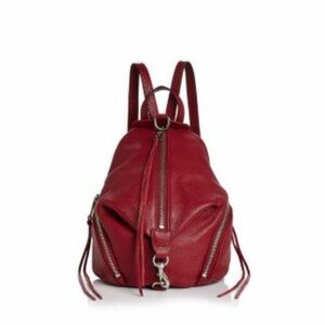 Rebecca Minkoff Julian Leather Backpack Burgundy Red